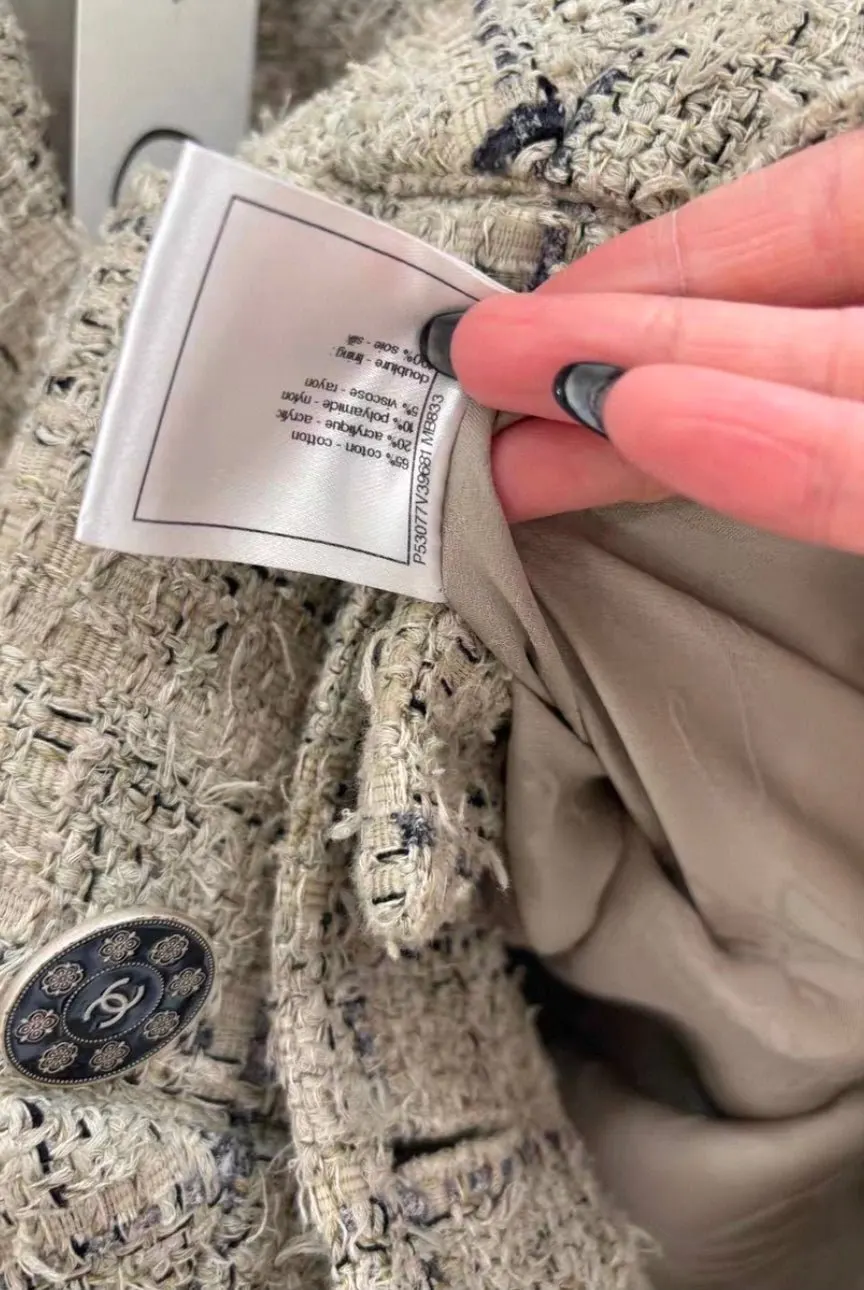 Chanel Tweed Jacket MultiColor Tweed Very good - Box View