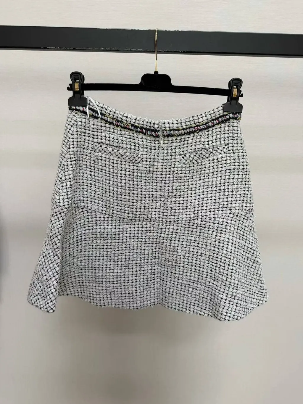 Chanel Tweed Dress MultiColor Tweed Very good - Model View