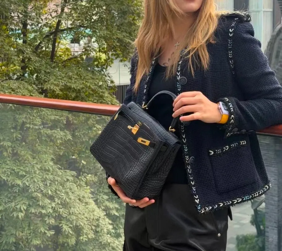 Chanel Blue Tweed Jacket Blue Tweed Very good - Inside View