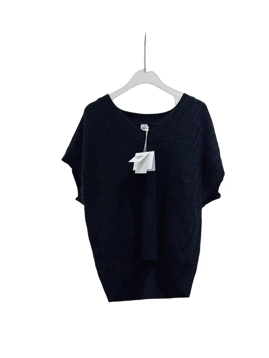 Hermes Black Wool Top