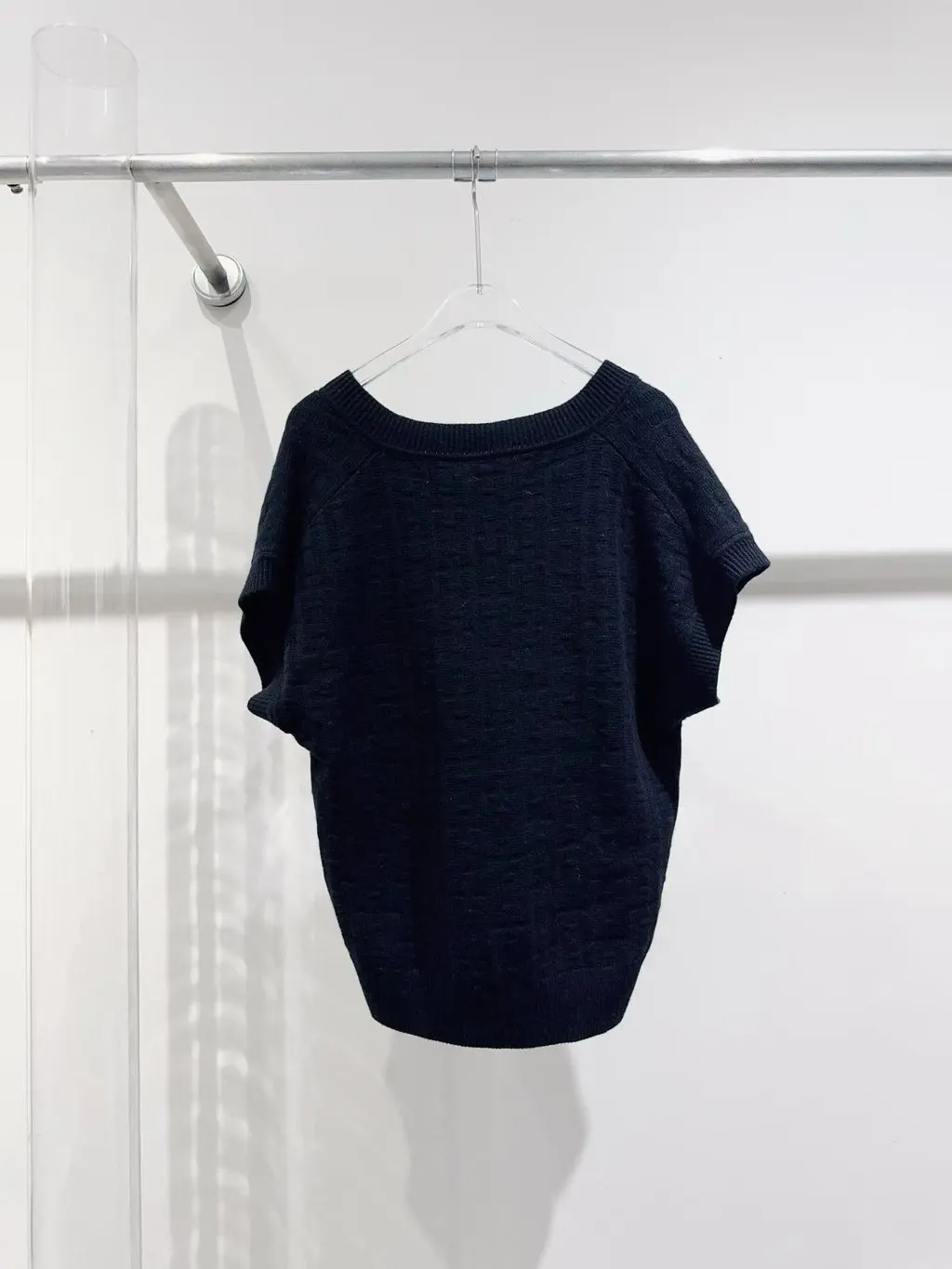 Hermes Black Wool Top Black Wool Very good - Inside View
