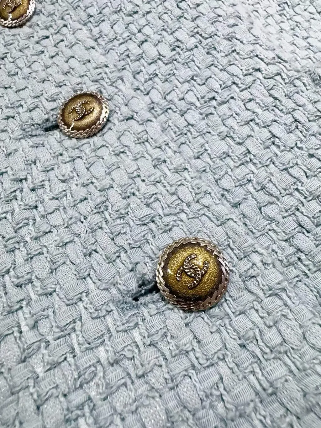 Chanel Tweed Dress MultiColor Tweed Very good - Inside View