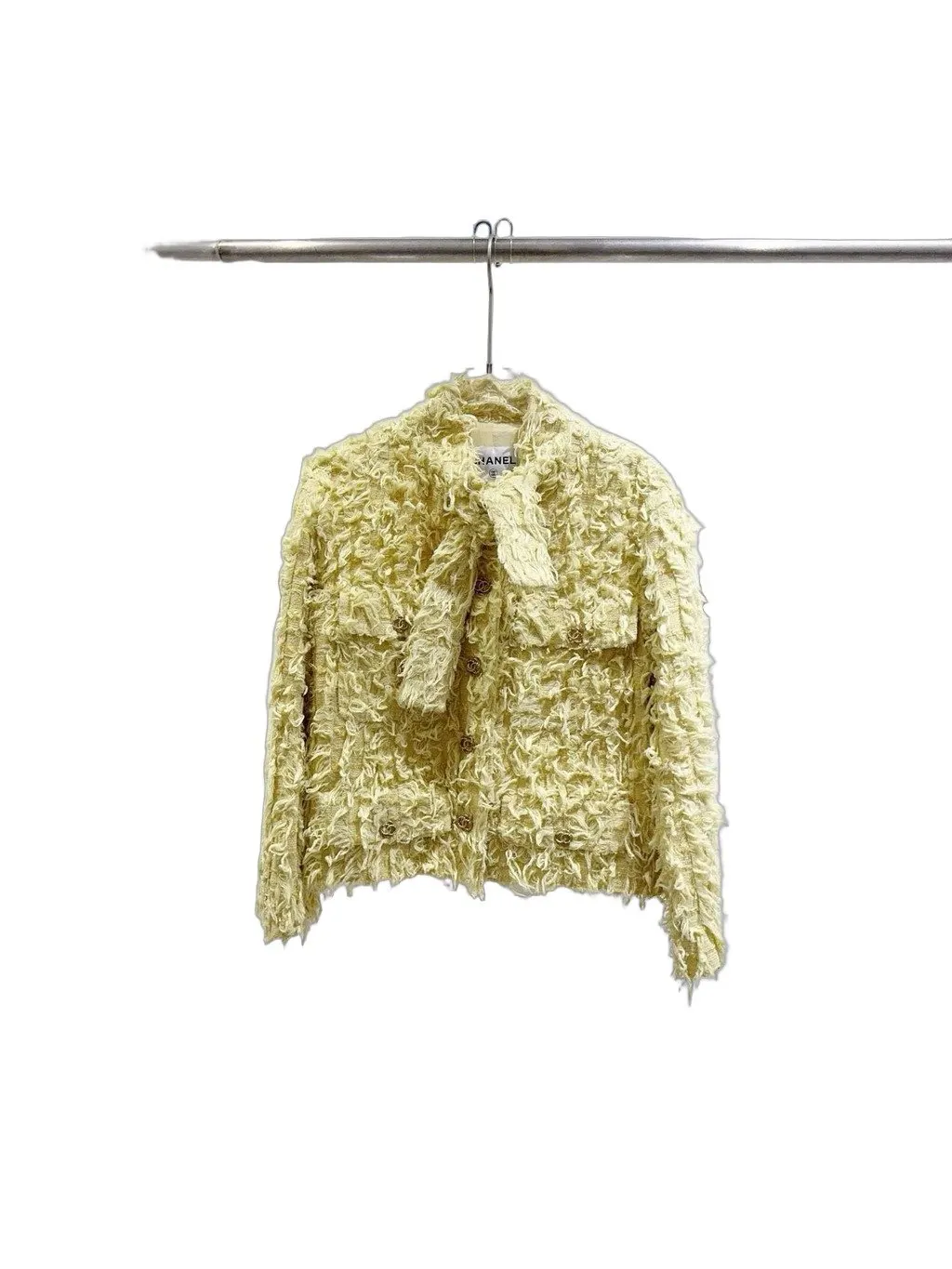 Chanel Yellow Tweed Jacket