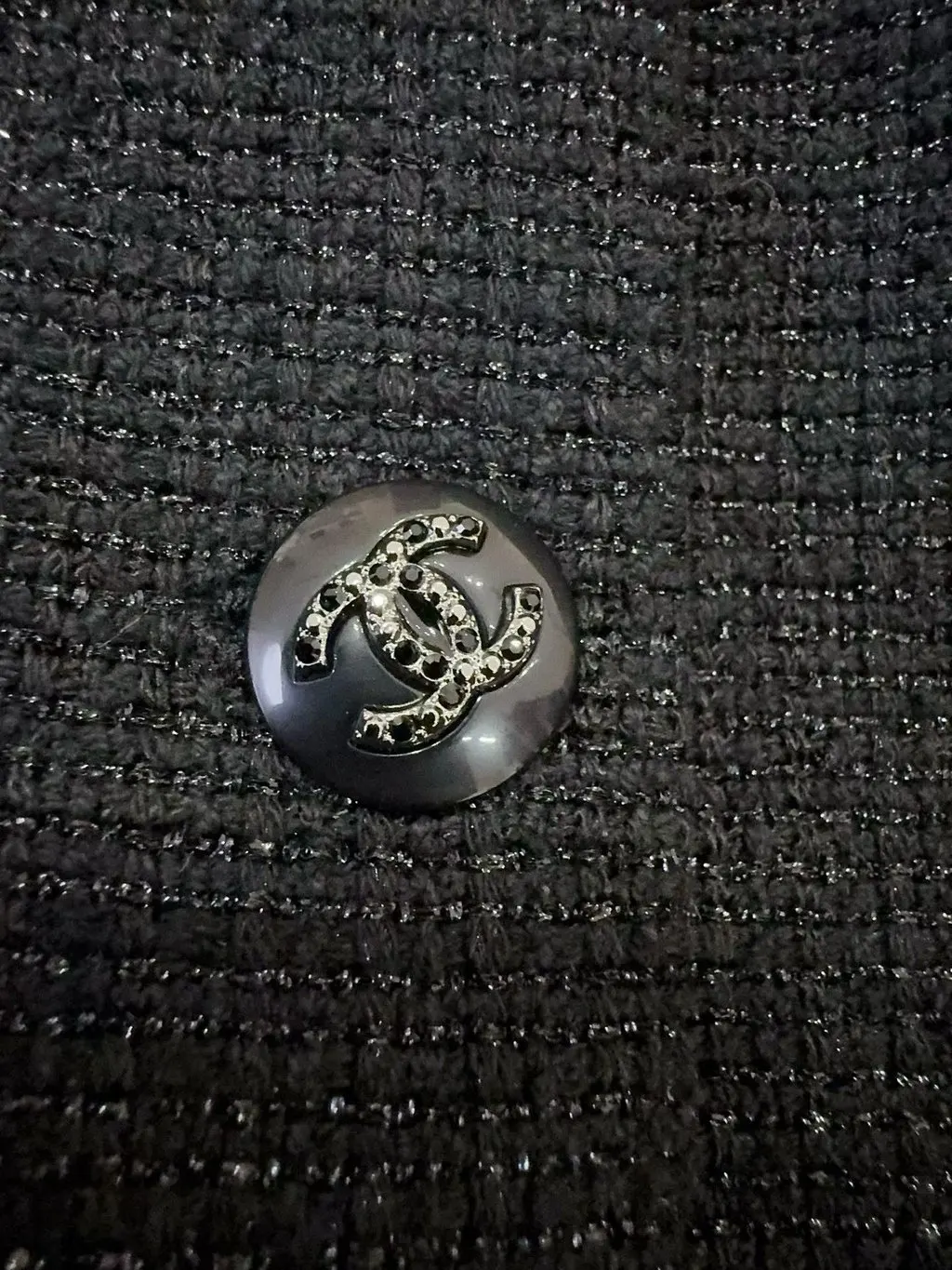 Chanel 21C Black Tweed Jacket Black Tweed Very good - Model View