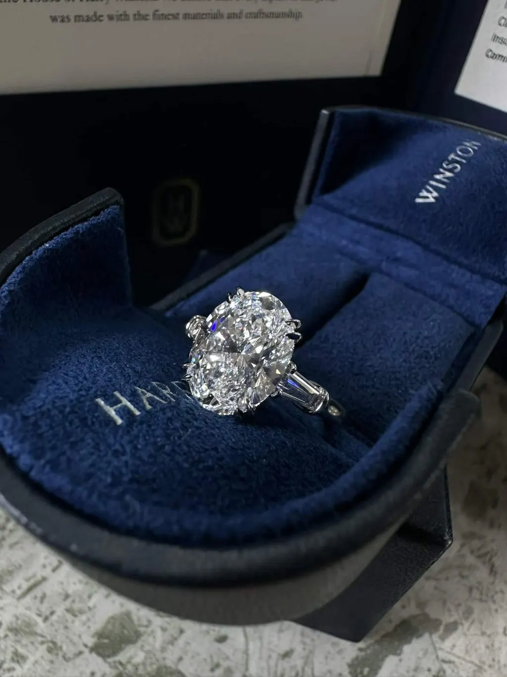 Harry Winston Platinum Ring MultiColor Platinum Very good - Back View