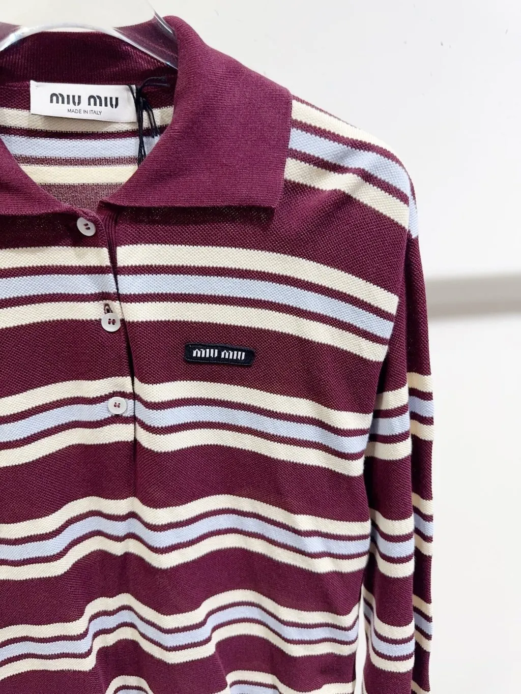 Miu Miu Cotton Top MultiColor Cotton Never worn, with tag - Inside View
