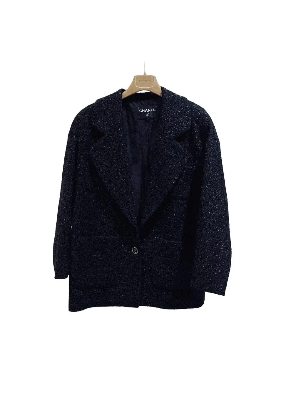 Chanel Tweed Jacket MultiColor Tweed Very good - Front View