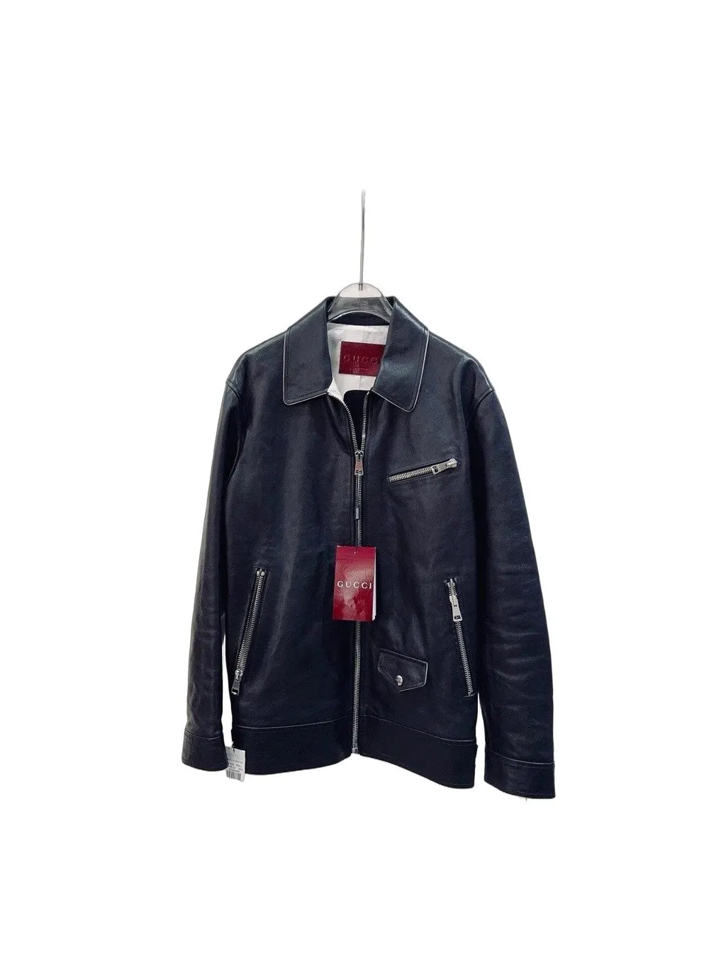 Gucci Leather Jacket MultiColor Leather Never worn, with tag - Front View