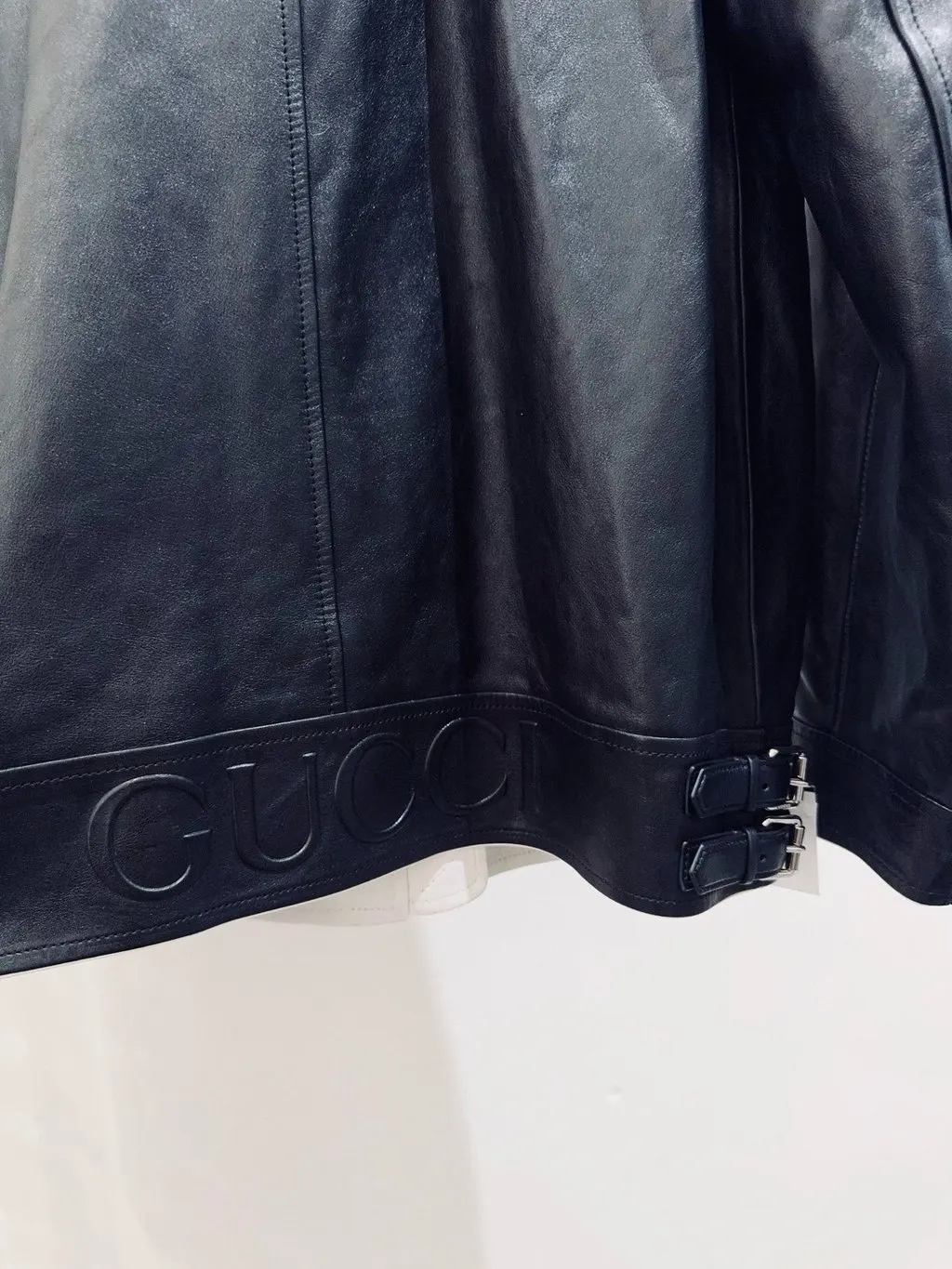 Gucci Leather Jacket MultiColor Leather Never worn, with tag - Model View