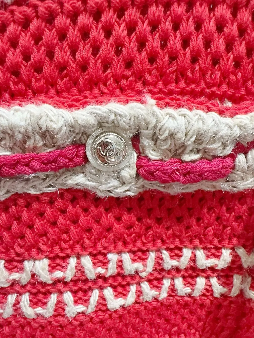 Chanel Red Cotton Skirt Red Cotton Never worn - Back View