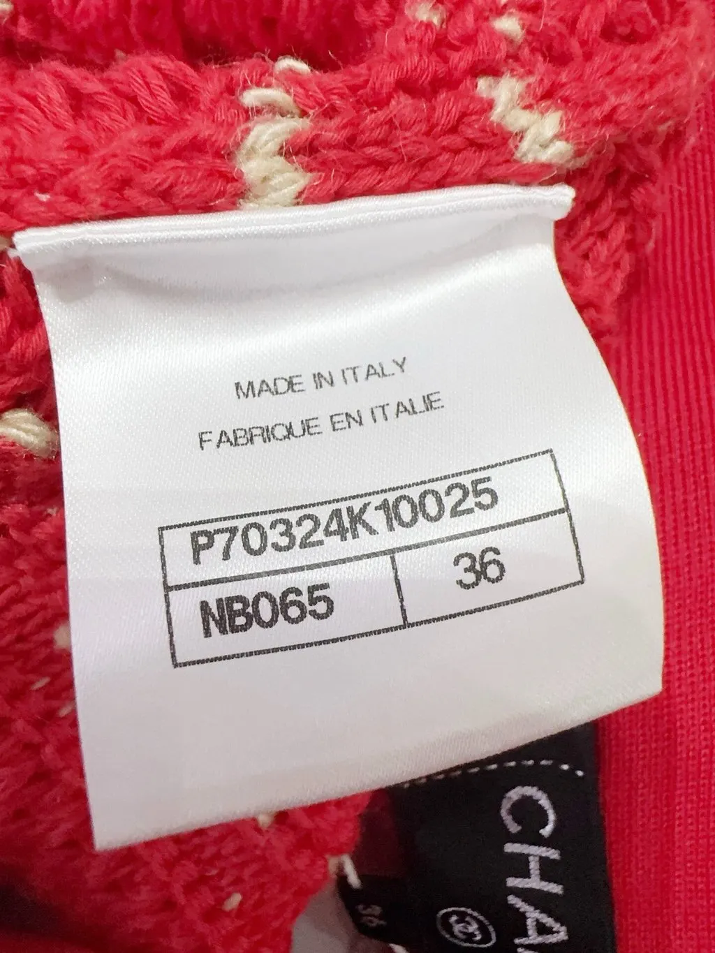 Chanel Red Cotton Skirt Red Cotton Never worn - Box View