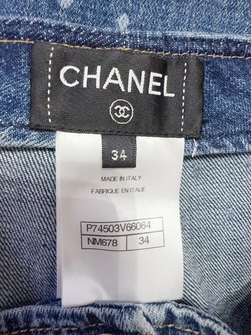Chanel Denim Jeans MultiColor Denim Very good - Box View