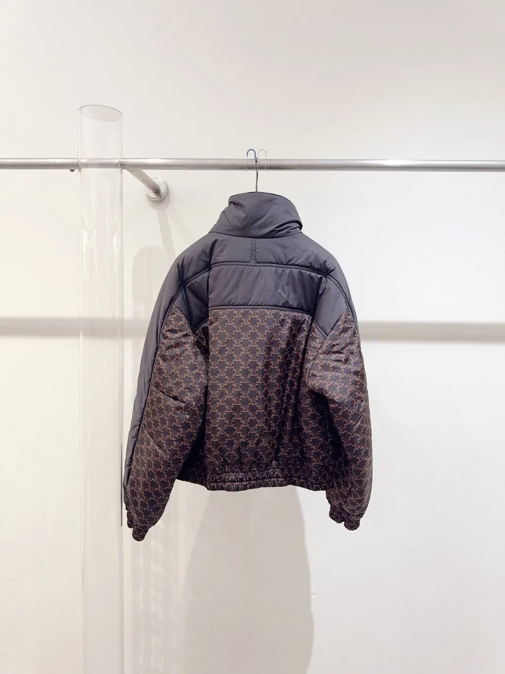 Celine Triomphe Polyamide Coat MultiColor Polyamide Never worn - Back View