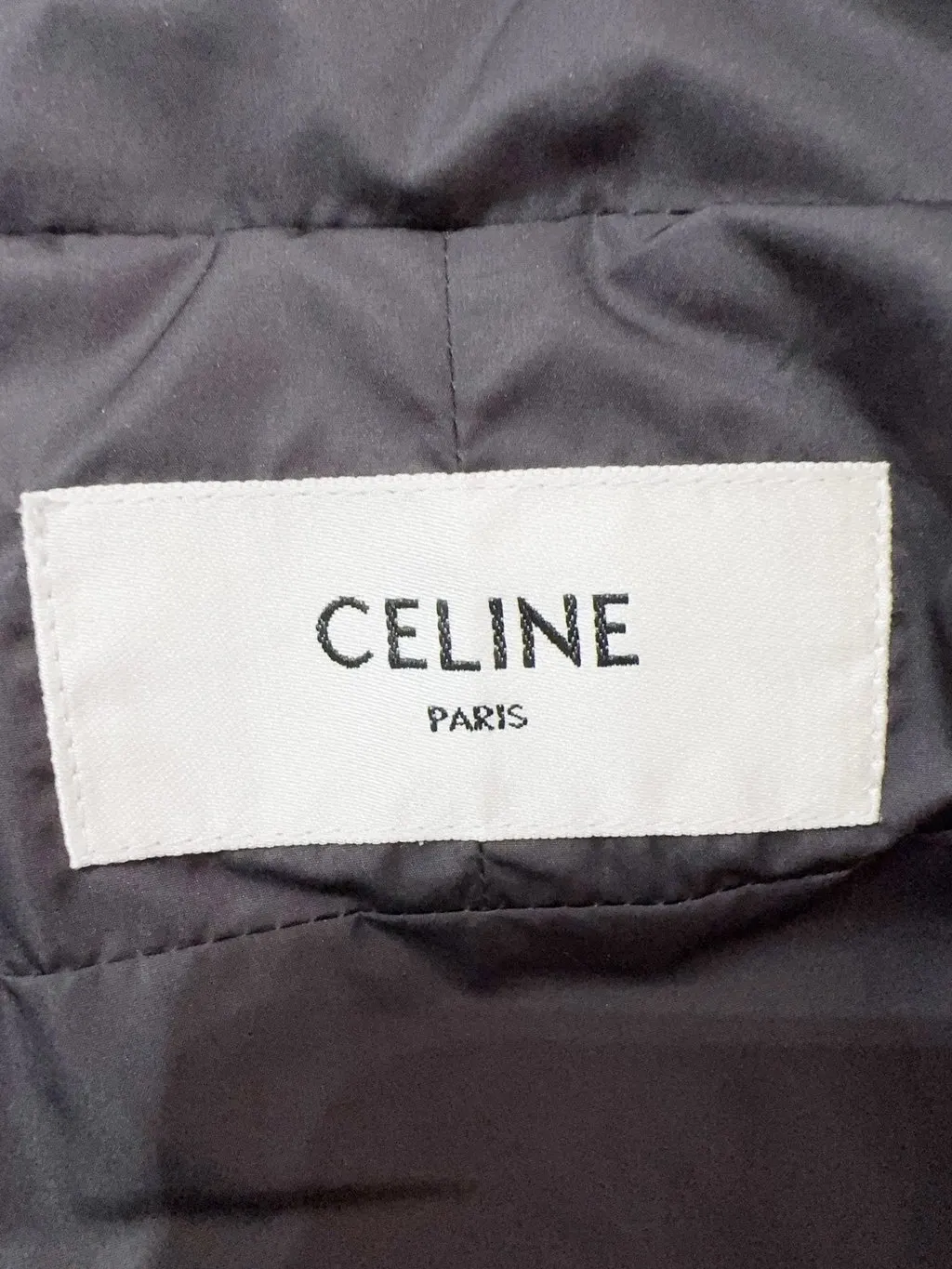 Celine Triomphe Polyamide Coat MultiColor Polyamide Never worn - Model View