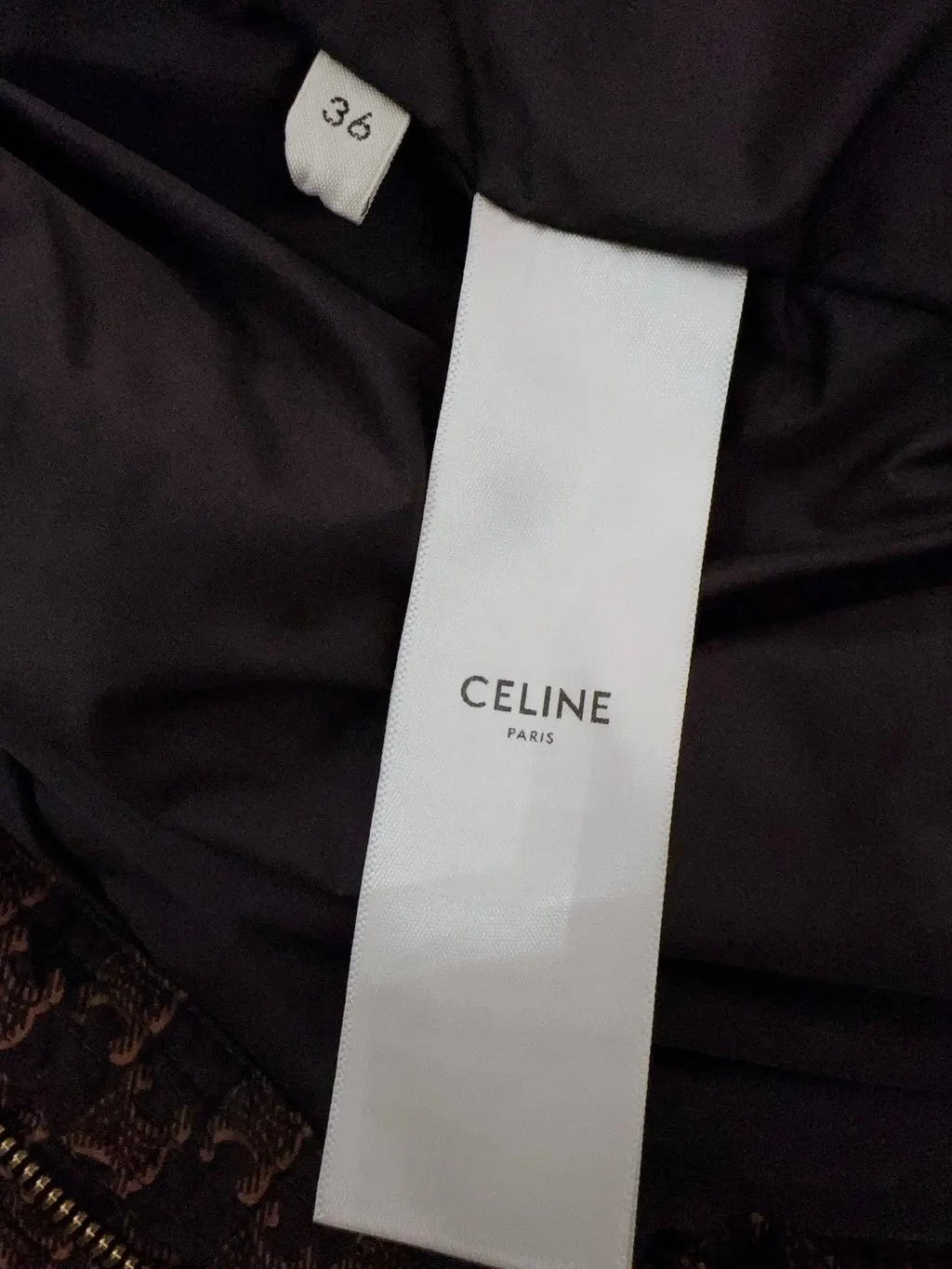 Celine Triomphe Polyamide Coat MultiColor Polyamide Never worn - Box View
