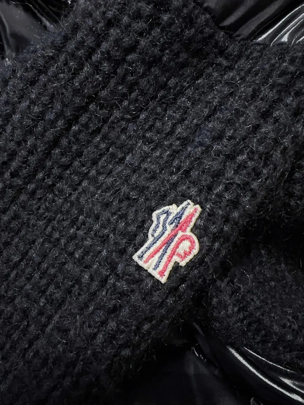 Moncler Black Polyamide Coat Black Polyamide Very good - Inside View