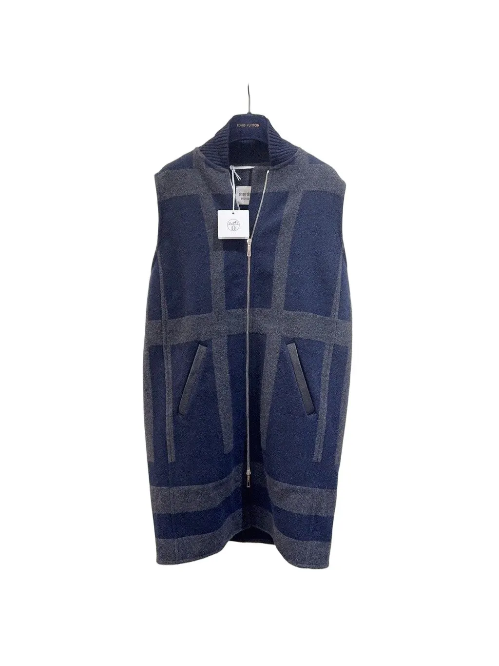 Hermes Cashmere Coat MultiColor Cashmere Never worn, with tag - Front View