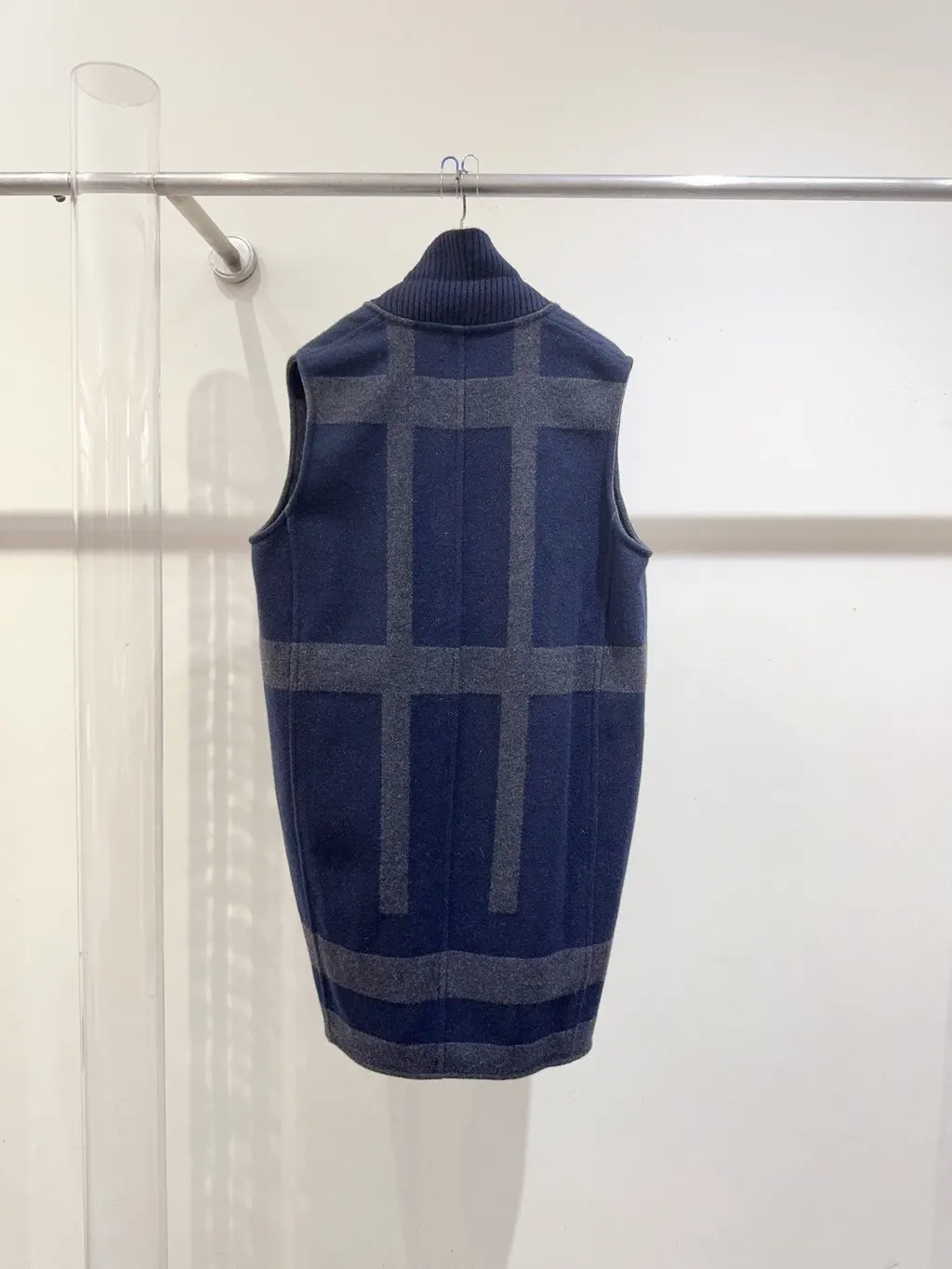 Hermes Cashmere Coat MultiColor Cashmere Never worn, with tag - Back View