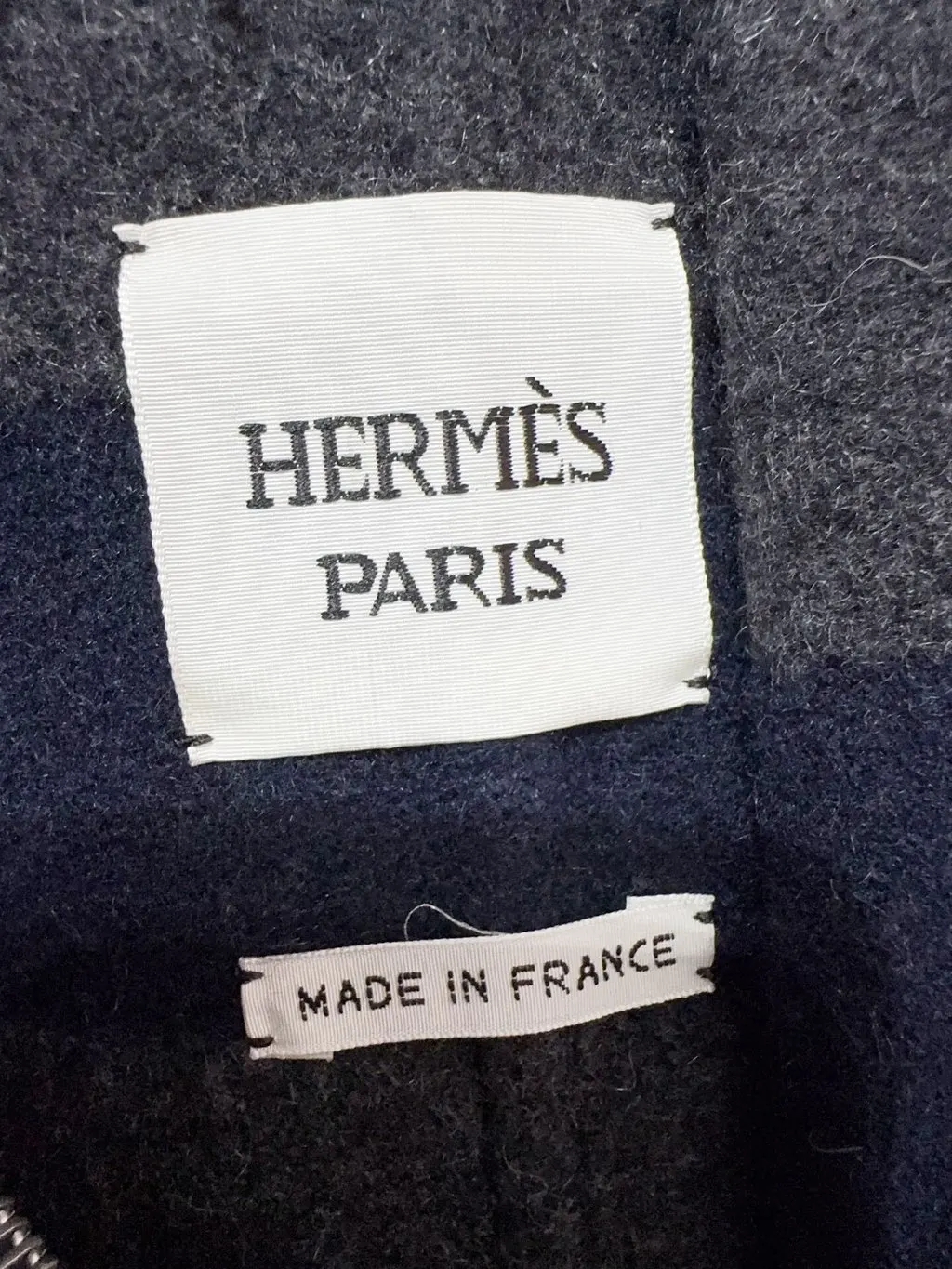 Hermes Cashmere Coat MultiColor Cashmere Never worn, with tag - Inside View