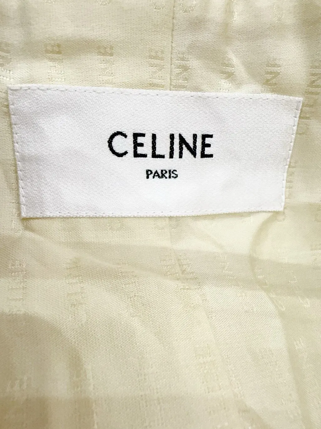 Celine Yellow Wool Jacket Yellow Wool Never worn, with tag - Inside View