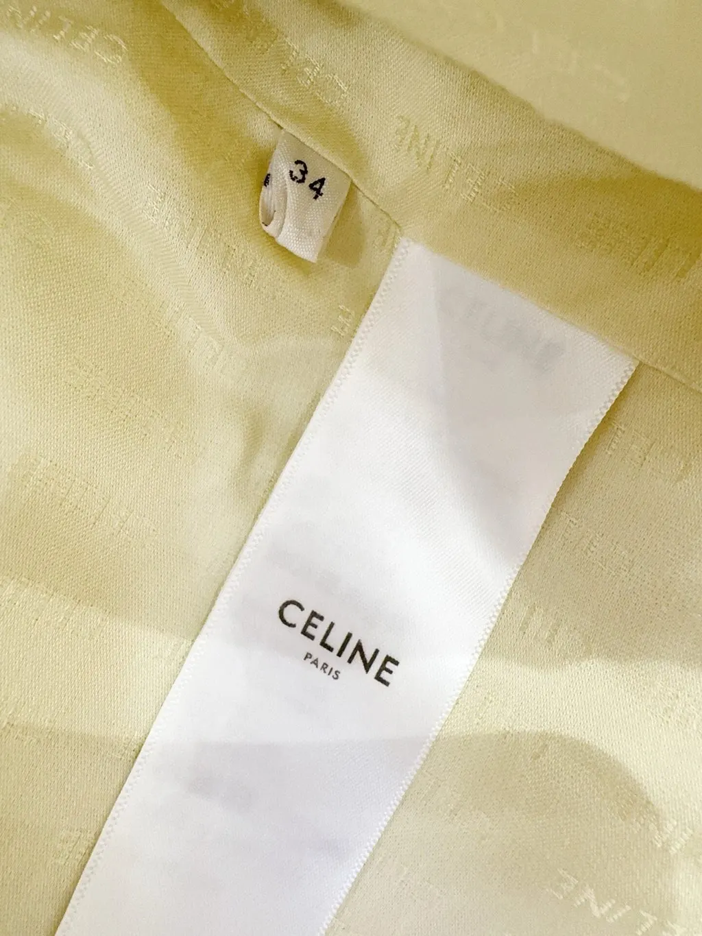 Celine Yellow Wool Jacket Yellow Wool Never worn, with tag - Box View