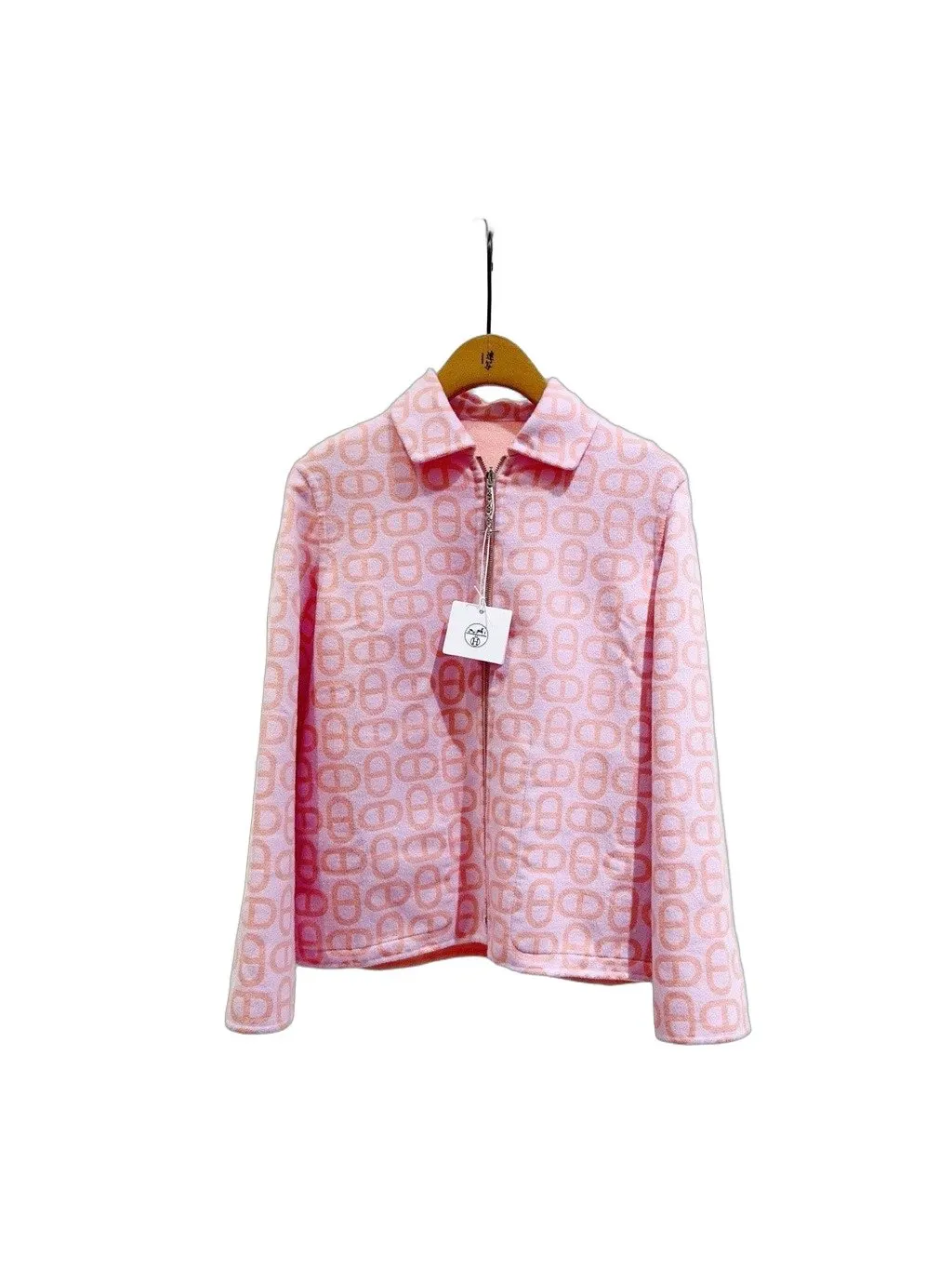 Hermès Pink Cashmere Coat Pink Cashmere Never worn - Front View