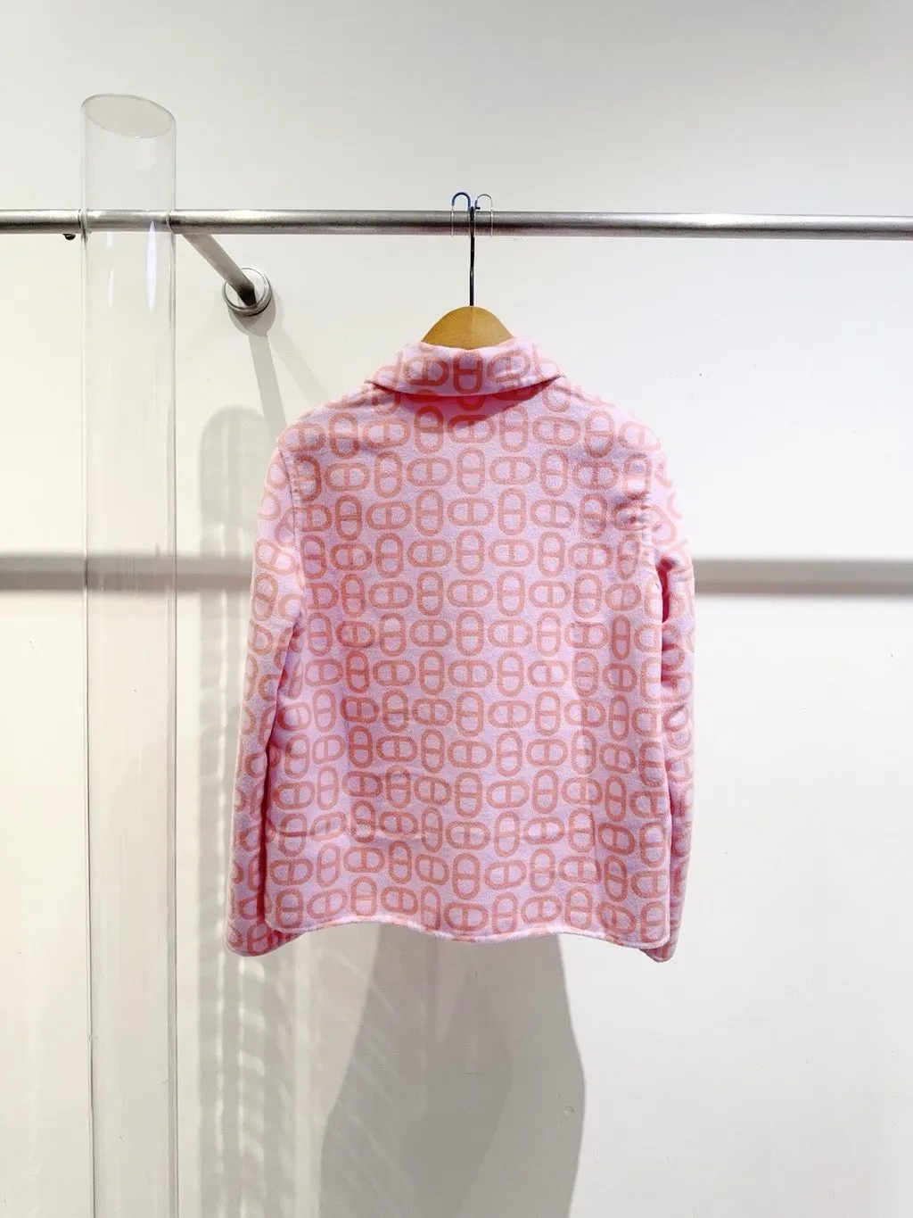 Hermès Pink Cashmere Coat Pink Cashmere Never worn - Inside View