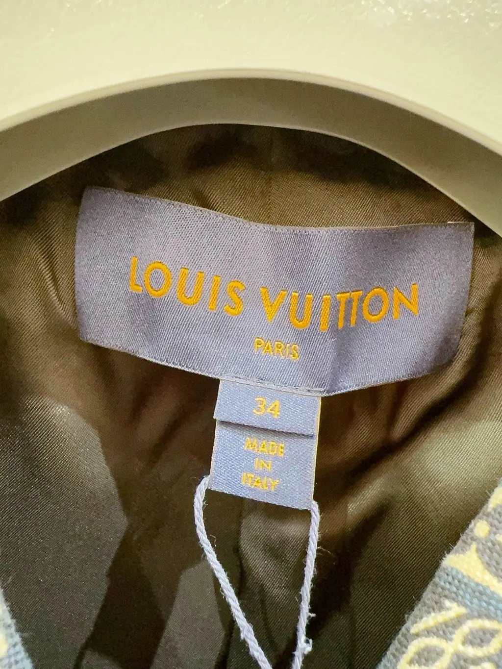 Louis Vuitton Cotton Trench Coat MultiColor Cotton Never worn - Inside View