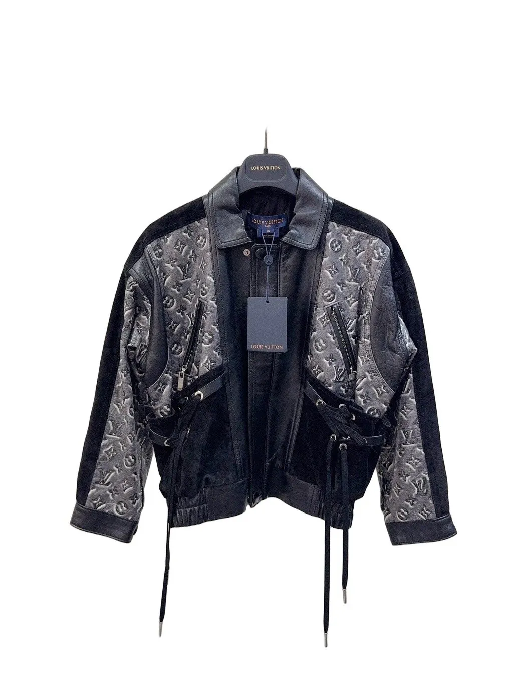 Louis Vuitton Leather Jacket MultiColor Leather Never worn, with tag - Front View