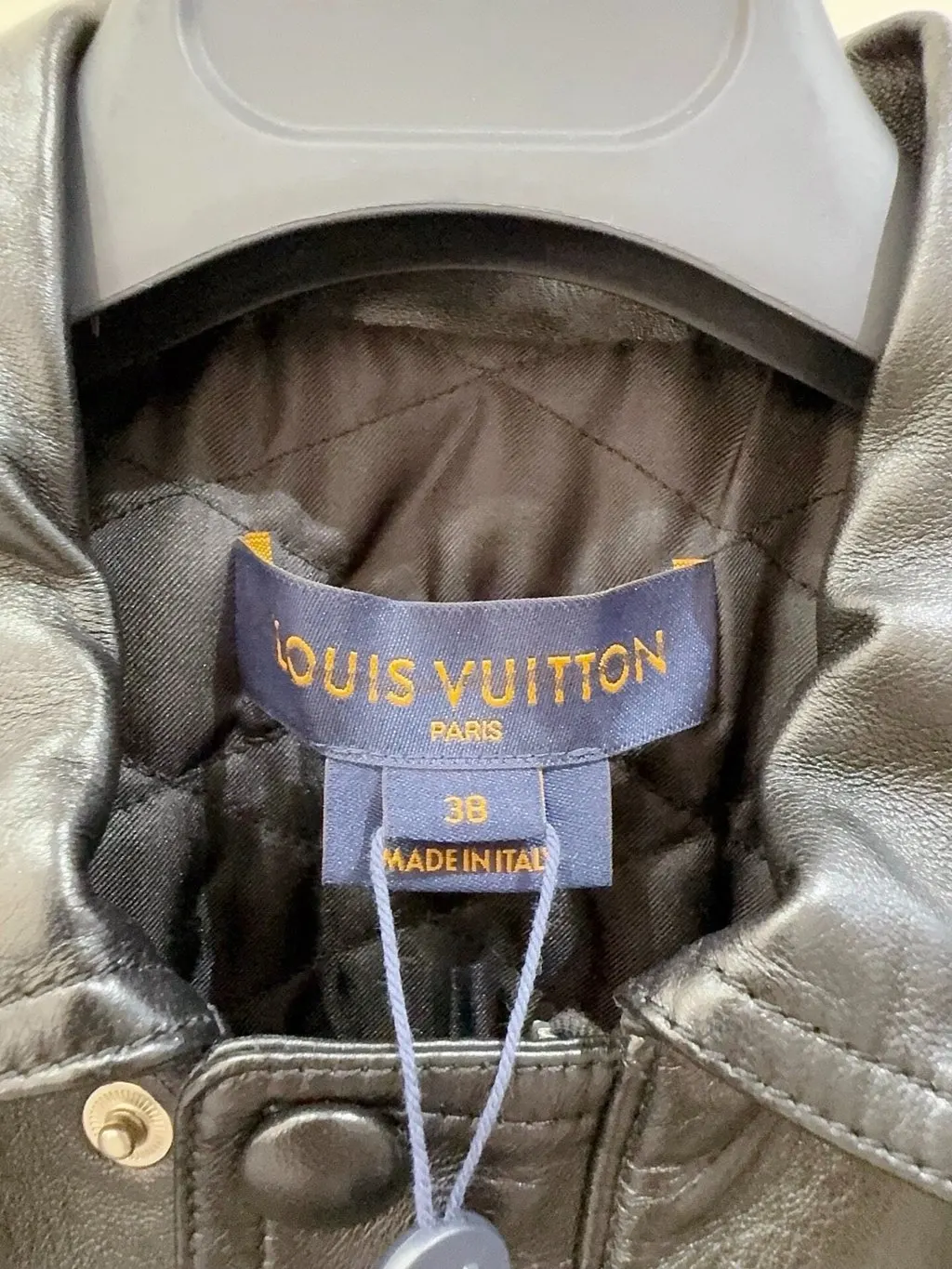 Louis Vuitton Leather Jacket MultiColor Leather Never worn, with tag - Back View