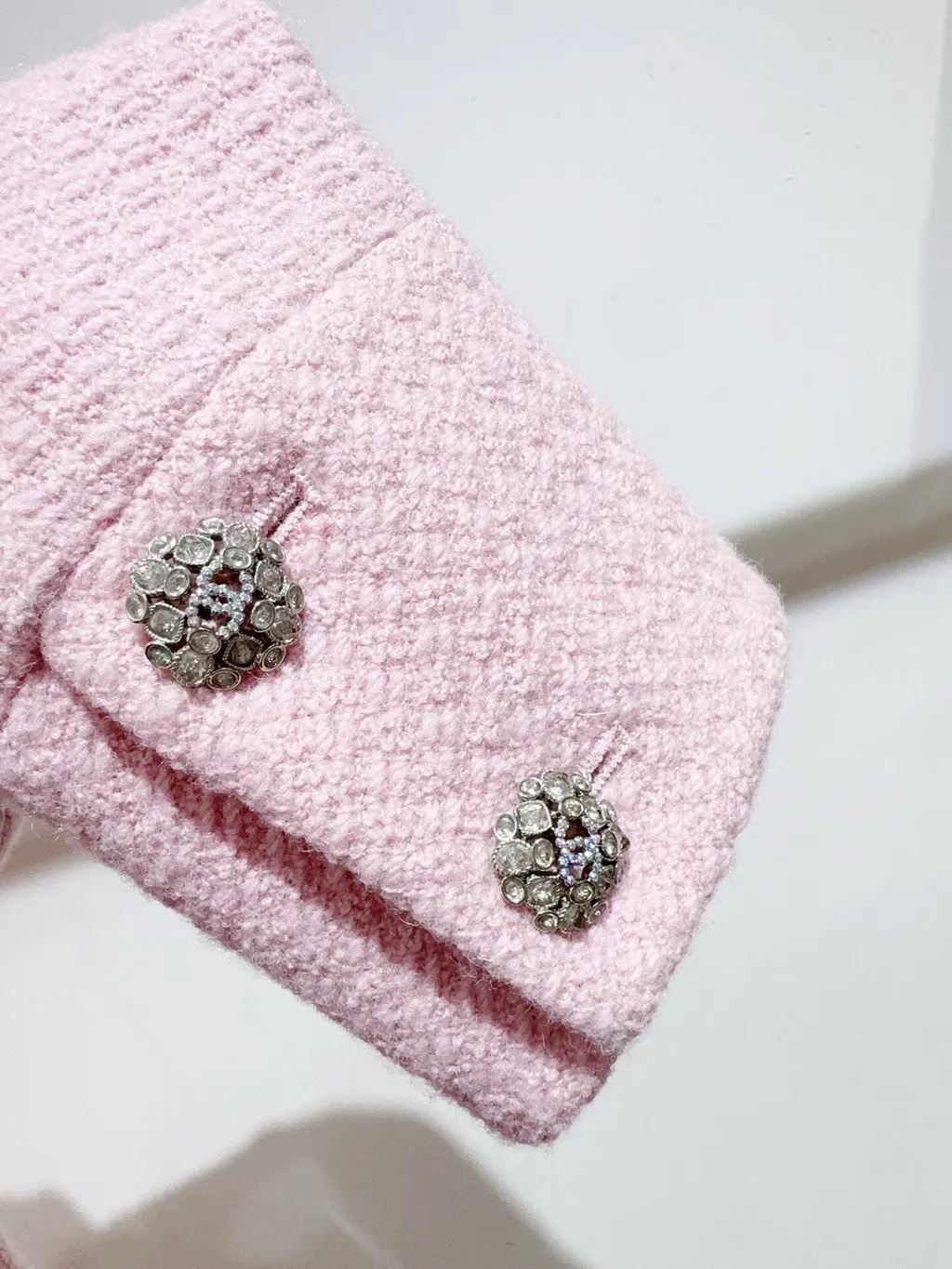 Chanel Pink Tweed Jacket Pink Tweed Very good - Box View