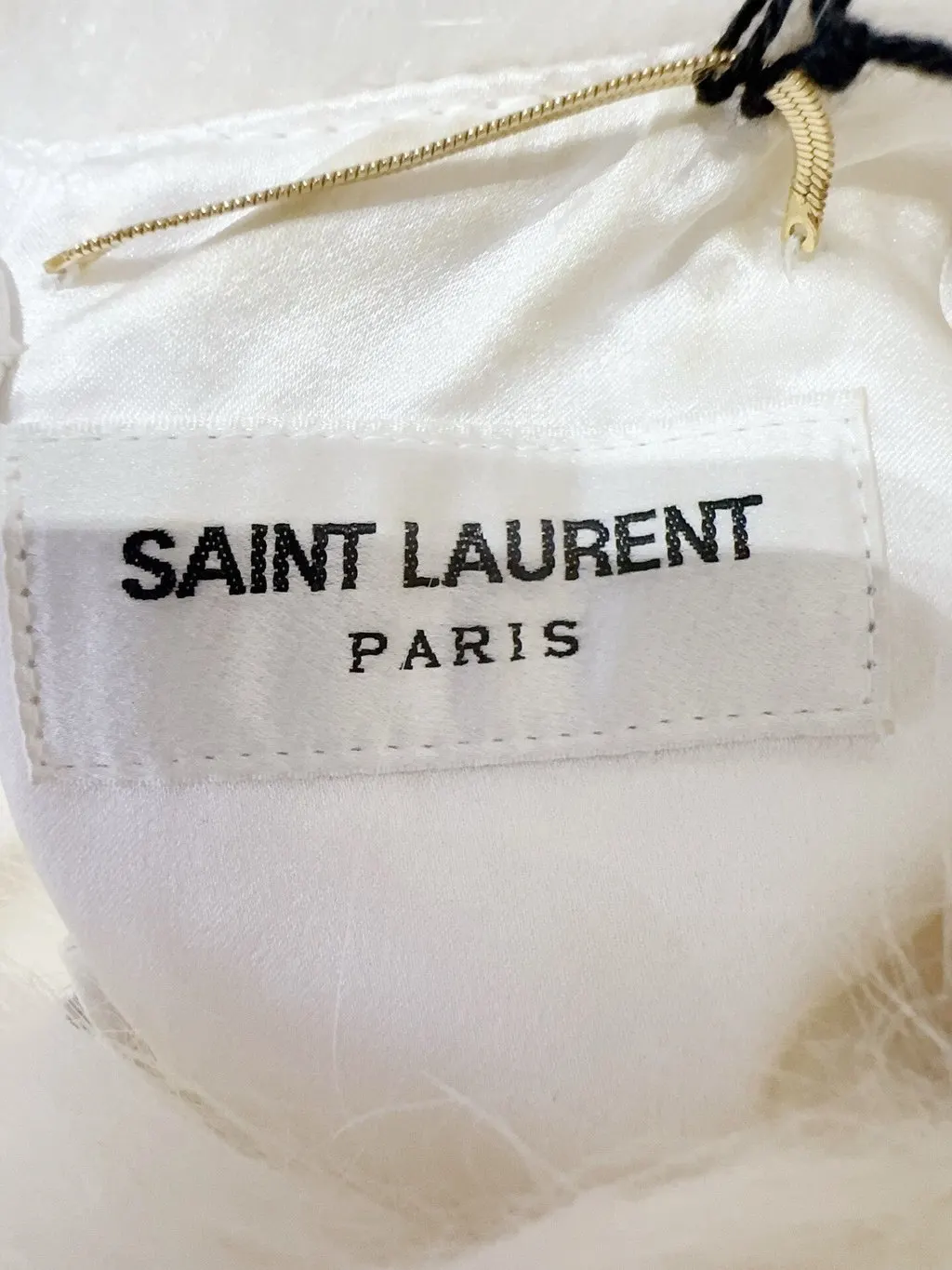 Saint Laurent Polyester Dress MultiColor Polyester Very good - Inside View