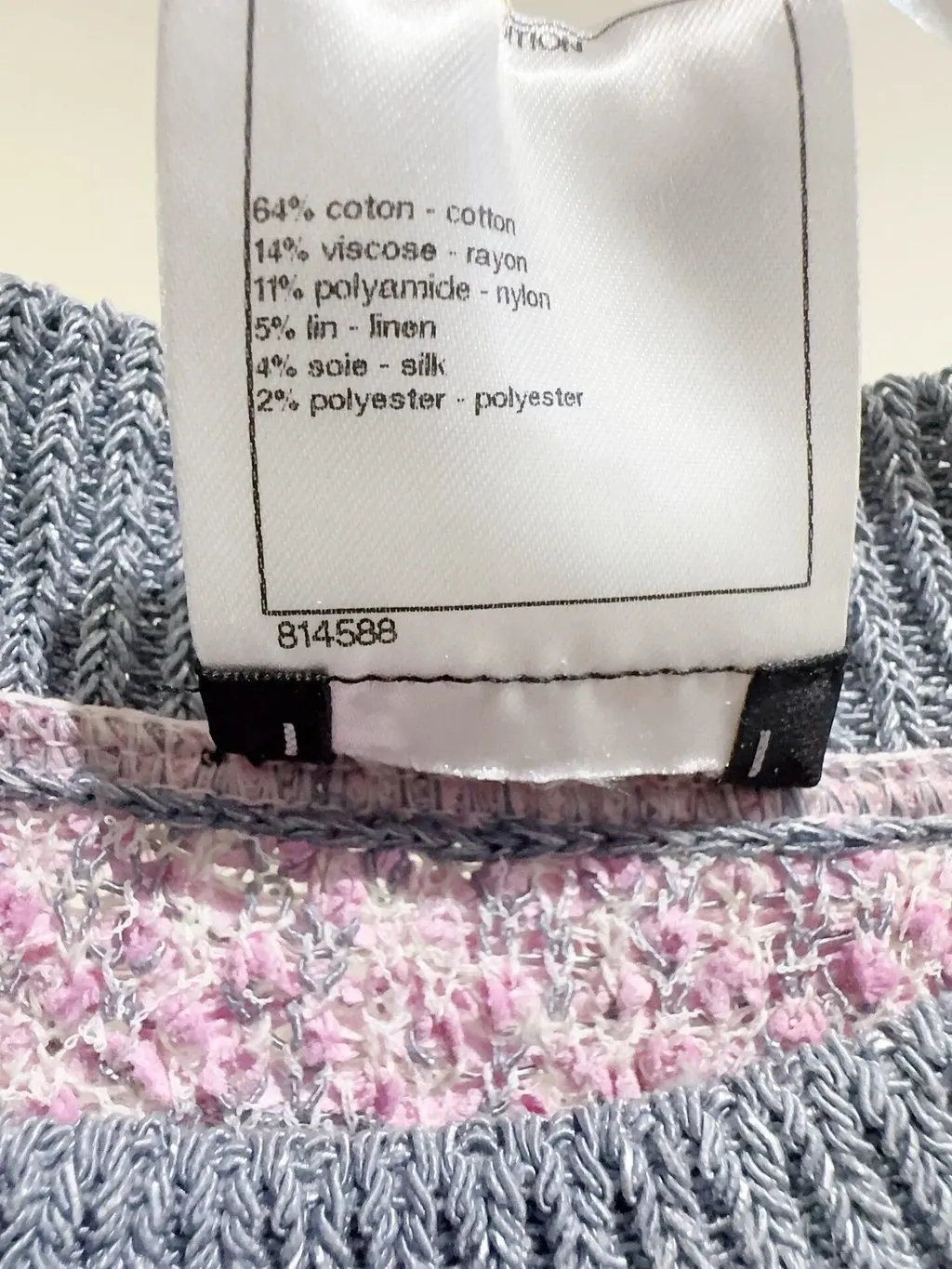 Chanel Cotton Knitwear MultiColor Cotton Never worn - Model View
