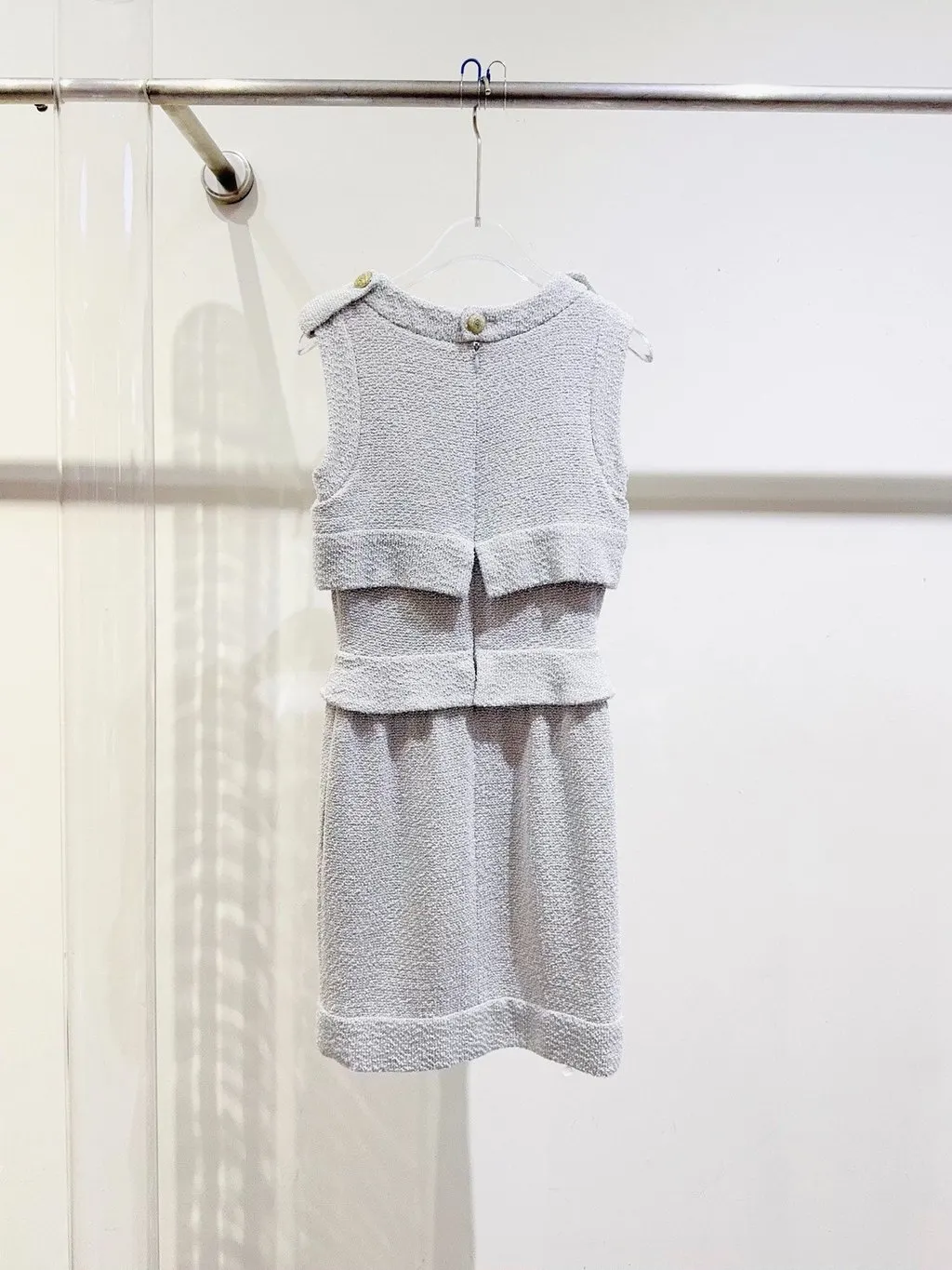 Chanel Tweed Dress MultiColor Tweed Very good - Box View