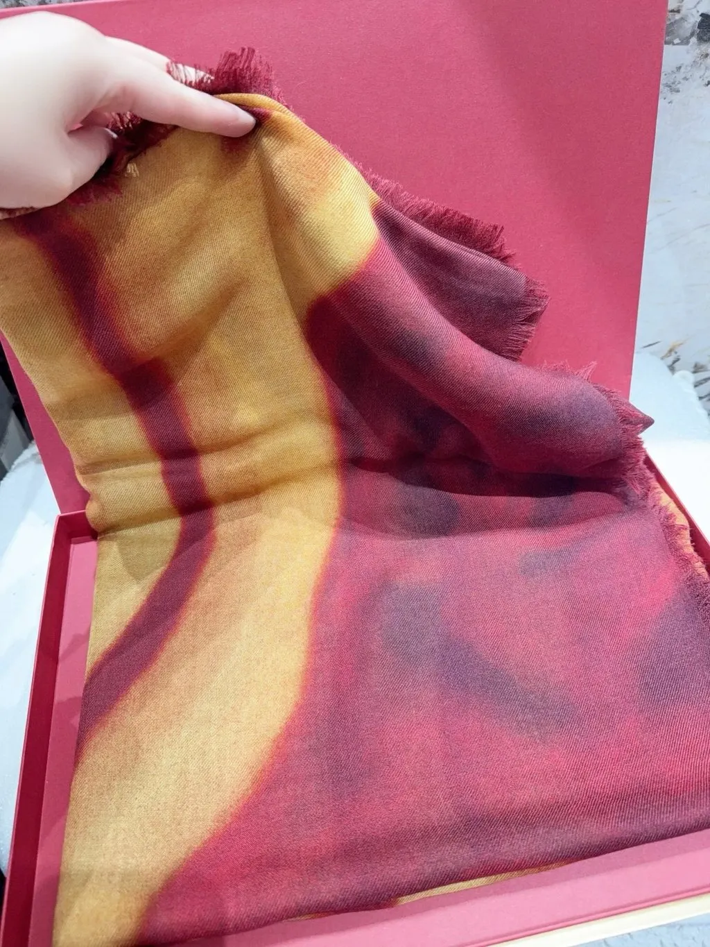 Chanel Cashmere Scarf MultiColor Cashmere Never worn - Back View
