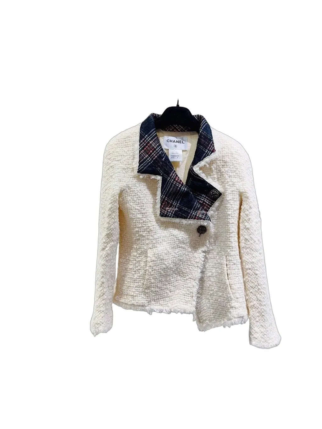 Chanel Tweed Coat MultiColor Tweed Very good - Front View