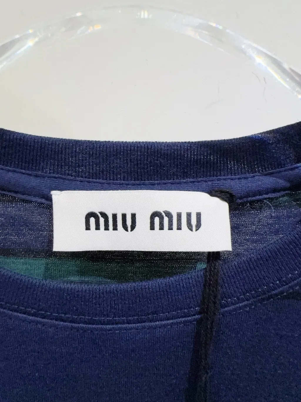 Miu Miu Cotton Top MultiColor Cotton Very good - Back View