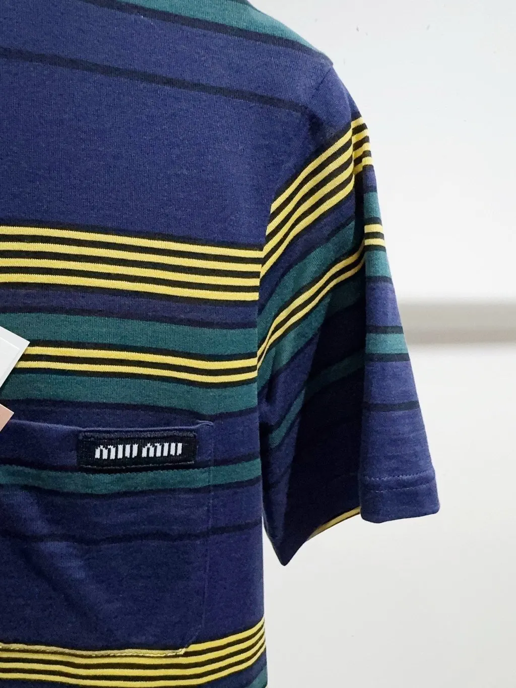 Miu Miu Cotton Top MultiColor Cotton Very good - Inside View