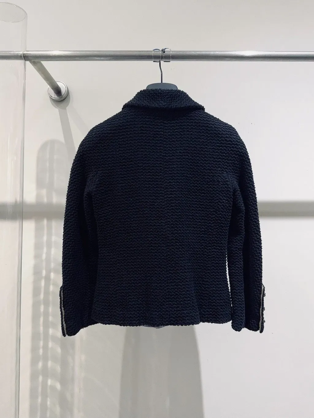 Chanel Black Tweed Jacket Black Tweed Very good - Box View