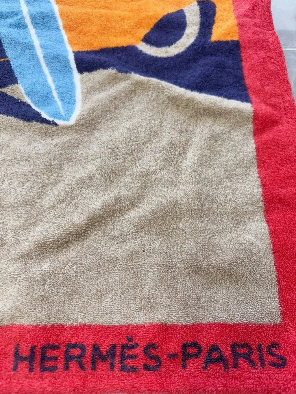 Hermès Cotton Scarf MultiColor Cotton Very good - Inside View
