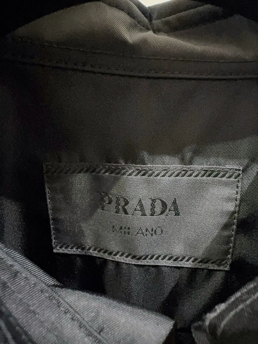 Prada Black Polyamide Jacket Black Polyamide Never worn, with tag - Inside View