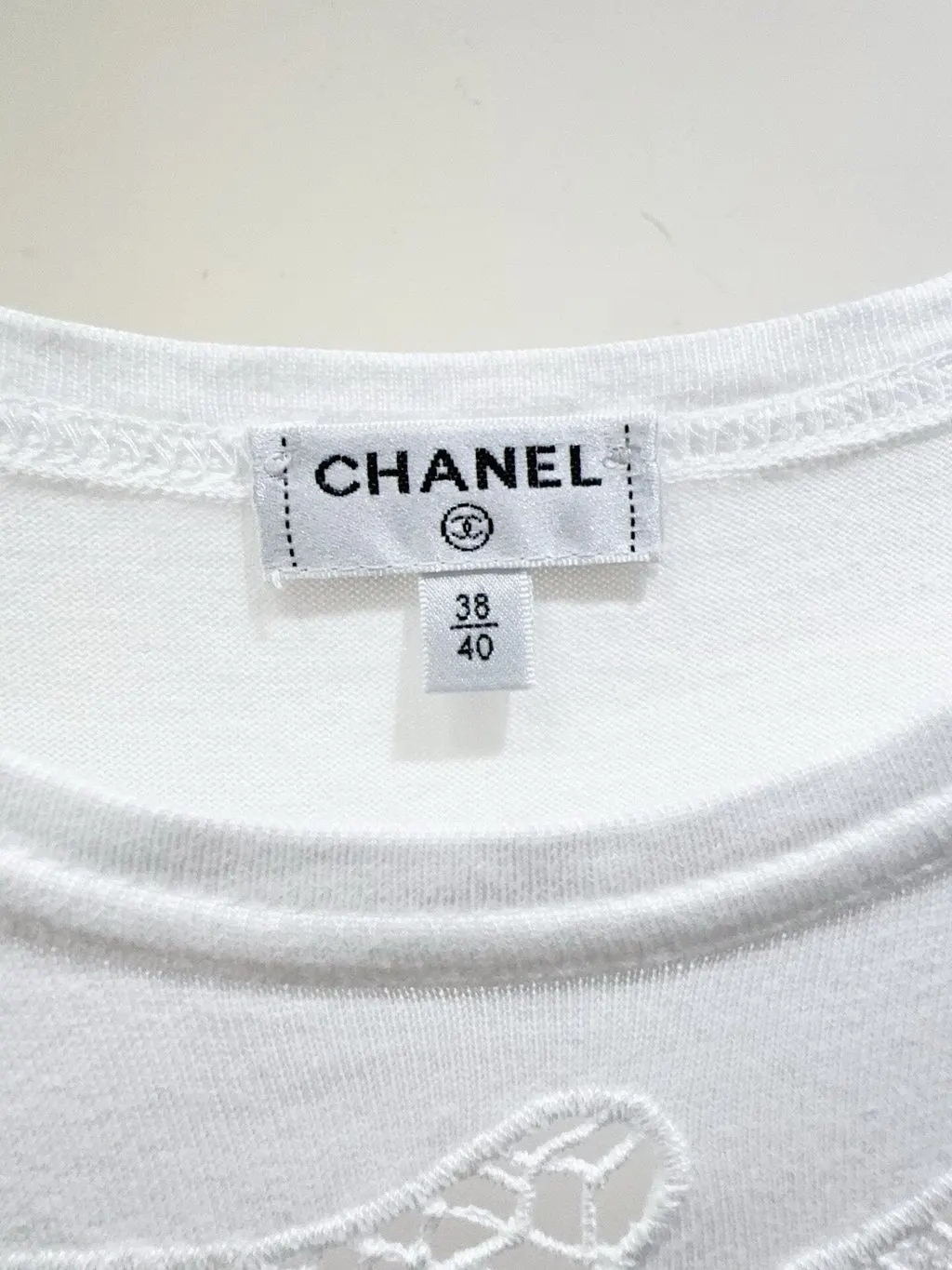 Chanel Tweed Top MultiColor Tweed Very good - Back View
