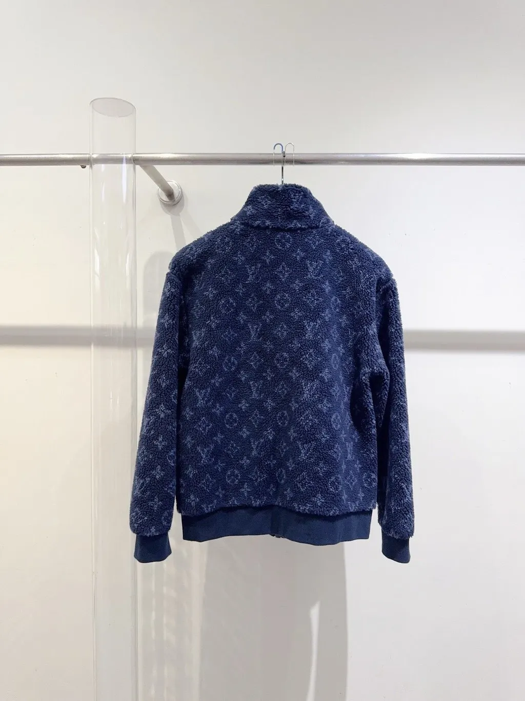Louis Vuitton Navy Polyester Jacket Navy Polyester Never worn - Back View