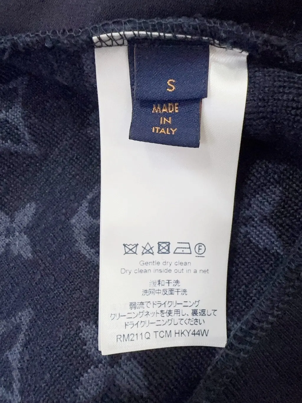Louis Vuitton Navy Polyester Jacket Navy Polyester Never worn - Box View