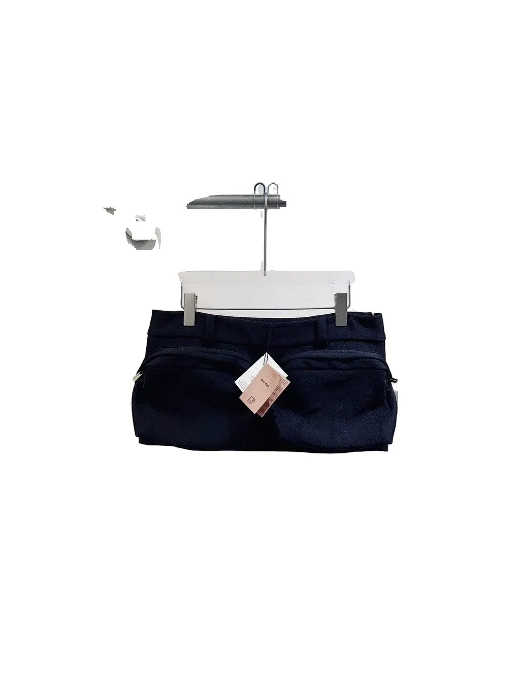 Miu Miu Black Denim Skirt Black Denim Never worn - Front View
