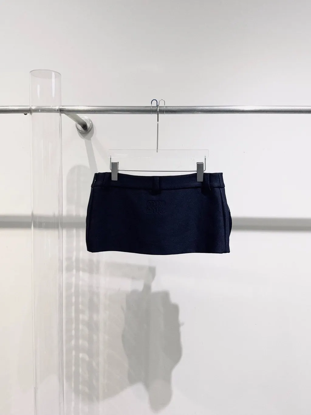 Miu Miu Black Denim Skirt Black Denim Never worn - Inside View