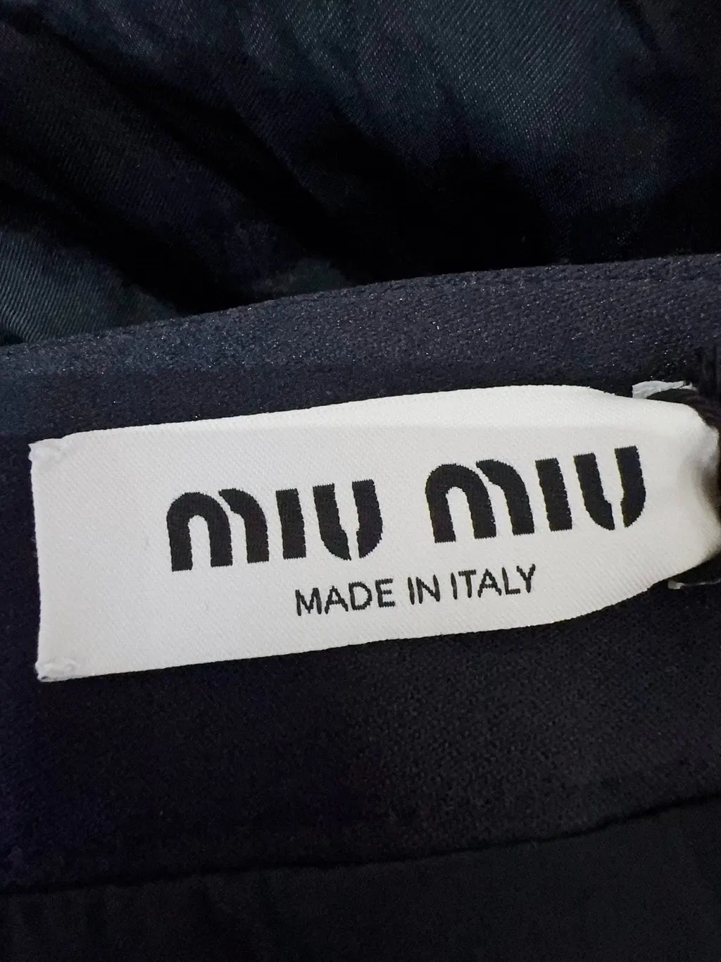 Miu Miu Black Denim Skirt Black Denim Never worn - Box View