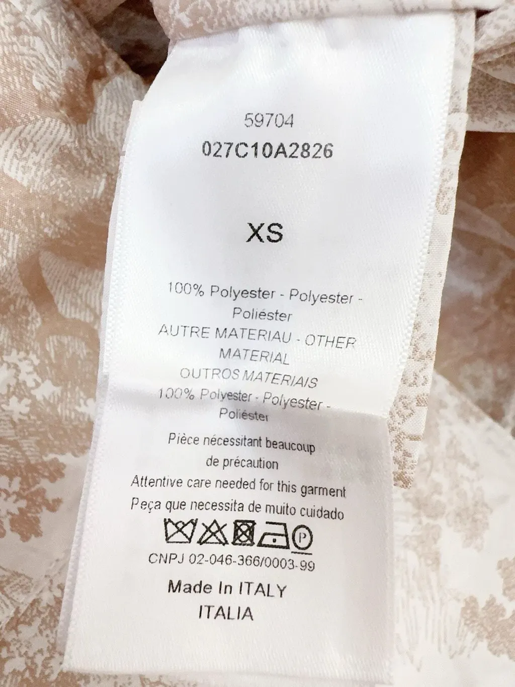 Dior Polyamide Jacket MultiColor Polyamide Never worn, with tag - Box View