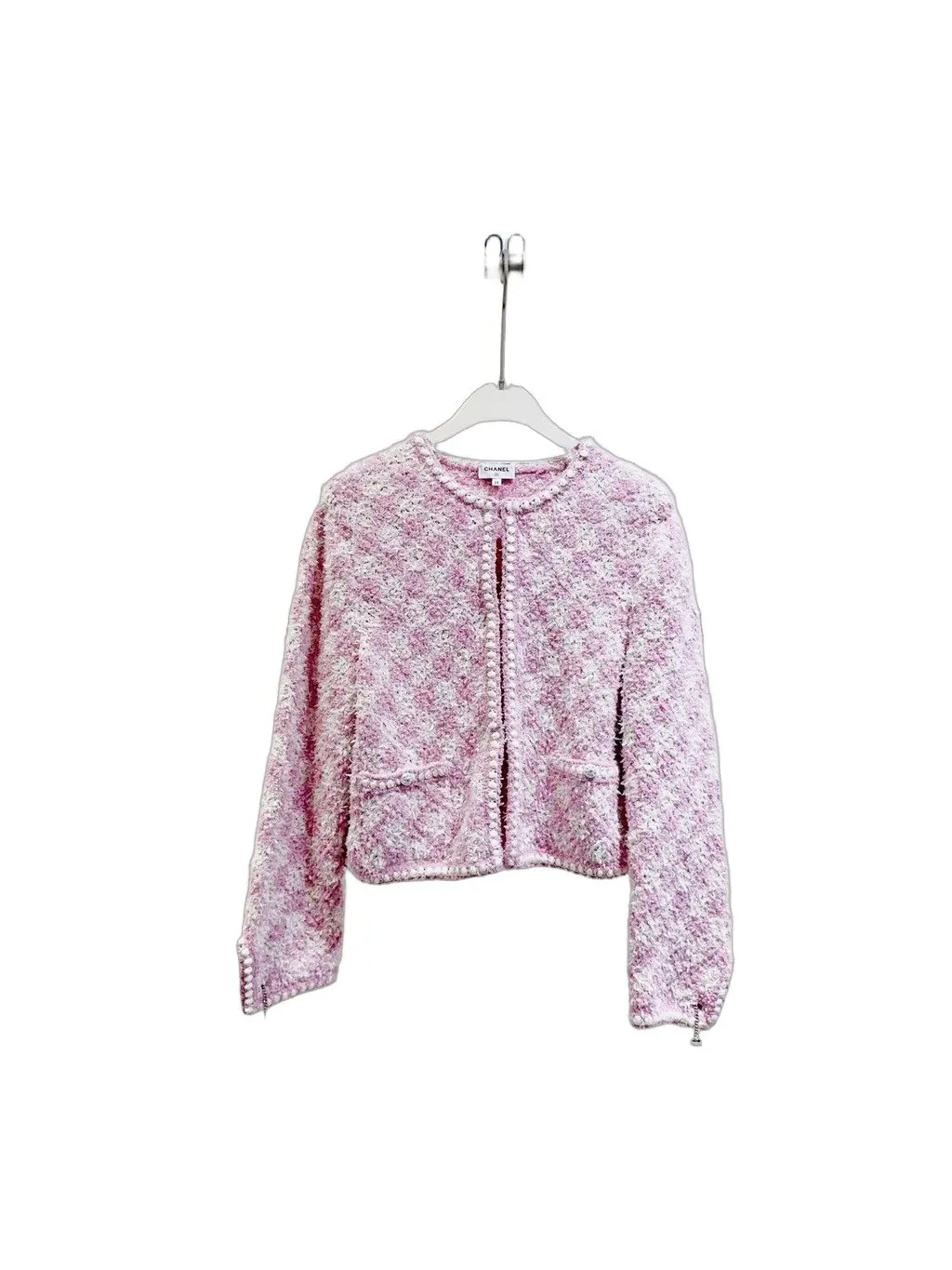 Chanel Pink Cotton Knitwear Pink Cotton Very good - Front View