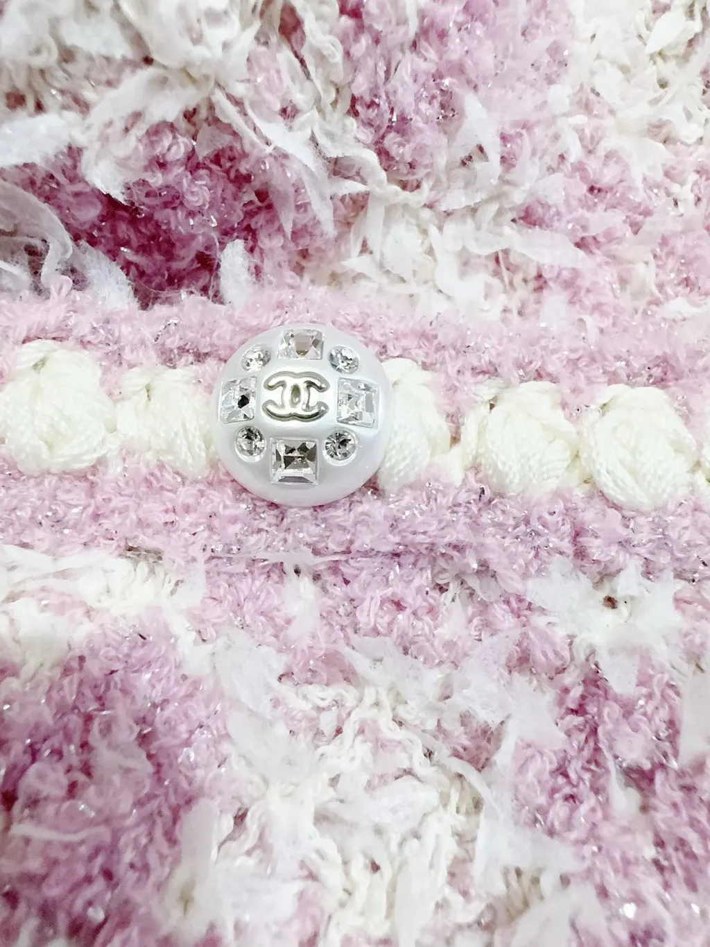 Chanel Pink Cotton Knitwear Pink Cotton Very good - Back View